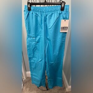 NEW Wonderwink Elastic Waist Medium Light Turquoise Scrub Bottoms Pants 501 Wink